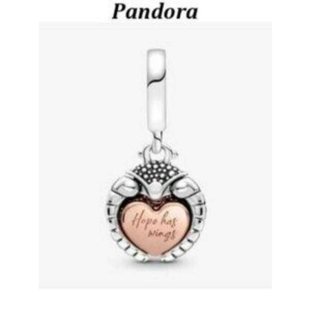 Pandora Silver and Pink Charm Bracelet